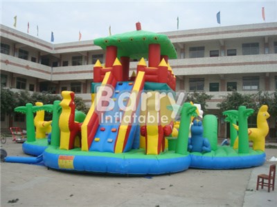 Outdoor Playground Equipment Palm Tree Inflatable Playground For Sale BY-IP-020